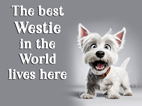 Westie dog funny flexible - westie,