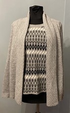 Emma Morgan Size M/L  2 in 1 Cardigan Jumper