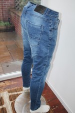 Mens POLICE MORIARTY W34 L32 Blue jeans Slim Fit Tapered Leg 34R stretch