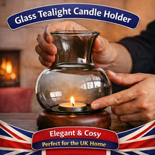 Nordic Glass Candle Holder –