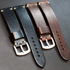 Vintage leather watch strap