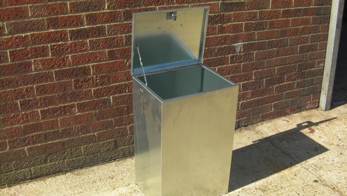 Metal feed storage bins - metal,