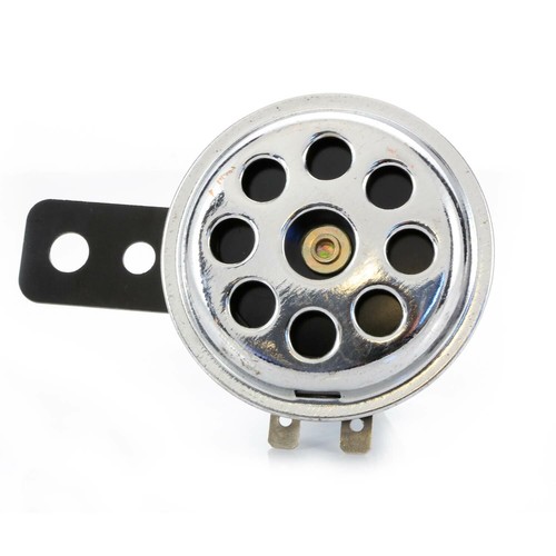 12v bike klaxon - small, chrome