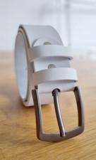 Geniune Leather White Belt for