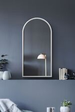 Mirroroutlet Large White Metal