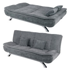 Upholstered Sofa Bed Sleeper Recliner Chair Bed 3 Seater Settee Couch Sofabed UK