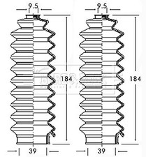 BORG & BECK Fr. Steering Rack