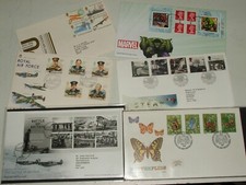 BARGAIN SELECTION GB USED QE2 COMMEMMORATIVE STAMP SETS ON FDC + EVENT COVERS