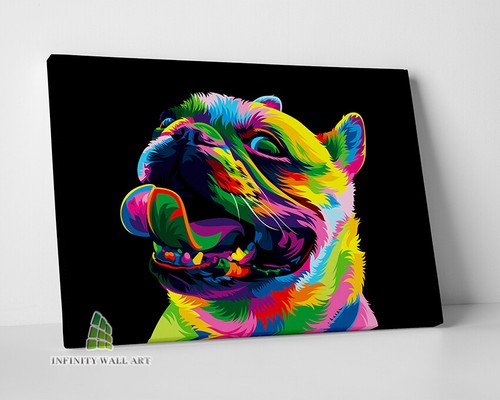 Dog pug abstract colour pop - dog,