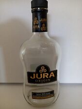 Jura Whisky Bottle, Origin, 10 years single malt, Empty, upcycle craft, glass