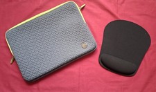 GOJI Sleeve for Laptop and MacBook Grey + Lime  13.3" , plus mouse mat