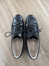 Clark’s Women’s Black Patent Hamble Oak Brogues UK 5.5 EUR39
