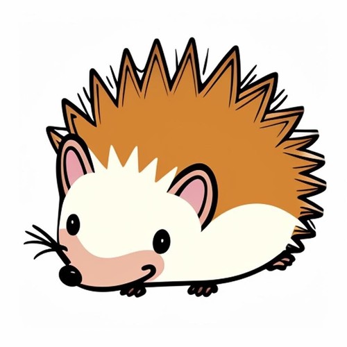 Cute african pygmy - african, hedgehog