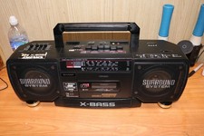 Sharp WQ-T352E Vintage Radio cassette ghettoblaster Radio works tape doesn't