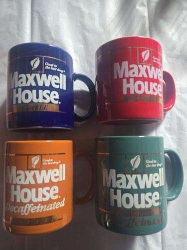 Maxwell coffee mugs - 4, vintage