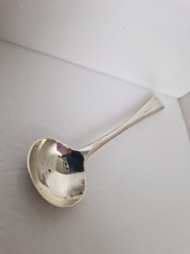 Sterling silver salt spoon - ,