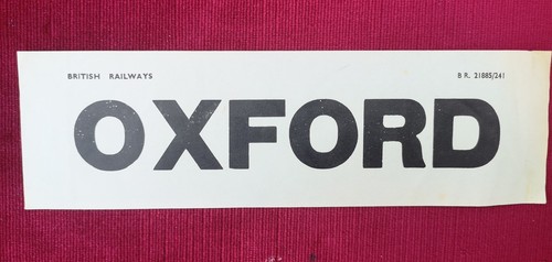 Oxford varsity line - oxford,