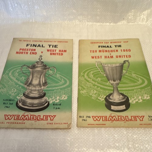 Cup final programme lot - fa,