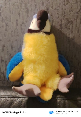 Blue and gold - blue, plush