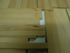 Solid beech hardwood strip