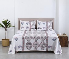 Palm Tree Block Print Bed