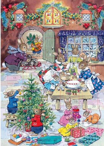 Christmas eve rabbits - christmas,