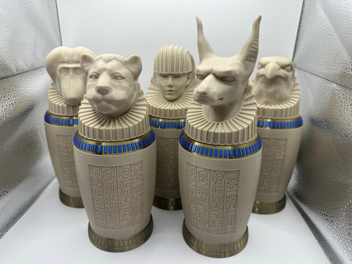 Egyptian canopic jars - egyptian,
