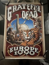 Grateful Dead 1990 European Tour Poster Rick Griffin