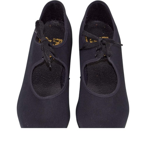Freed black canvas tap shoes - canvas,