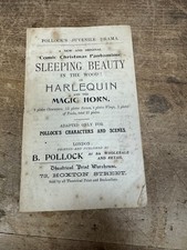 Pollocks Juvenile Drama Toy Theatre Playbook SLEEPING BEAUTY