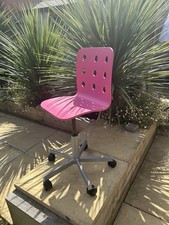 Kids pink swivel “office”