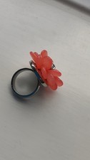 Ring With The Coral Colour