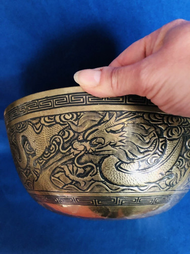 Antq stunning brass chinese - stunning,