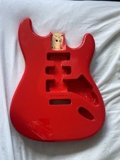 Red Used Electric Guitar Body