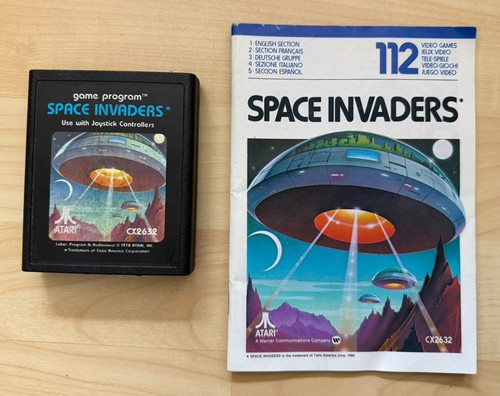 Space invaders game cartridge - space,