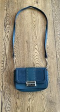 Topshop shoulder bag with suede panels.