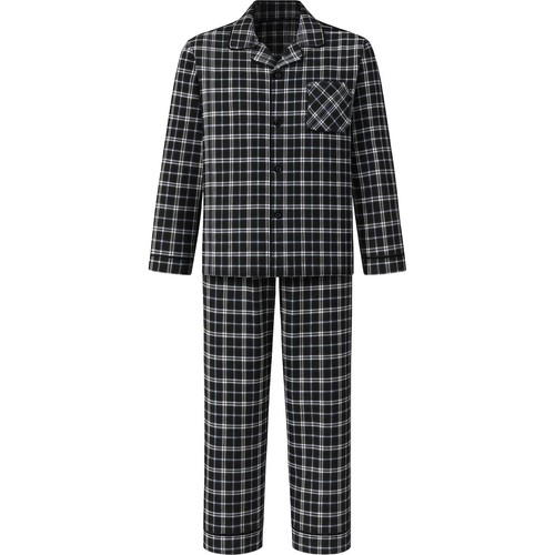 Mens cotton pyjamas check - cotton,