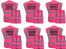 HORSE RIDING HI VIS PINK VEST