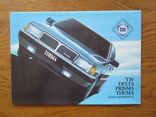 Original Motoring sales brochure, Lancia Y10, Delta, Prisma, Thema. 1985