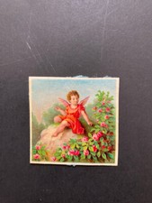 Small Victorian scrap flower fairy