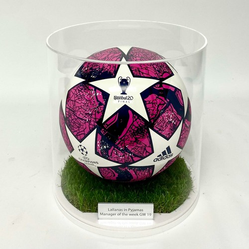 Football display case grass - football,