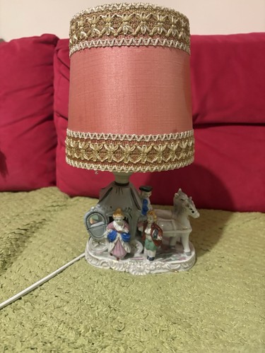 Vintage porcelain lamp - porcelain,