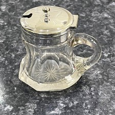 Small Mustard Pot with Silver