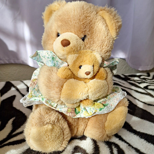 Vintage beige plush teddy - plush, bear