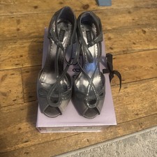 Coast UK Grey satin & patent