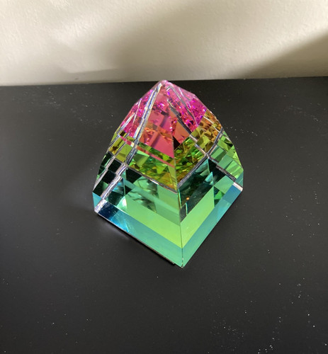 Swarovski crystal pyramid - crystal,