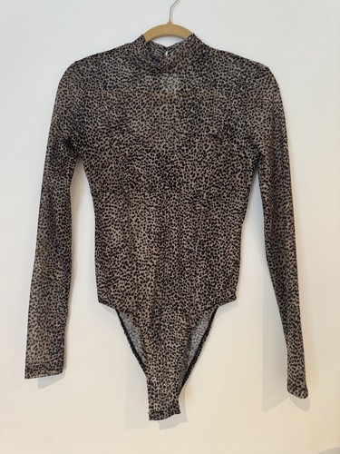 New look sheer mesh leopard - new,