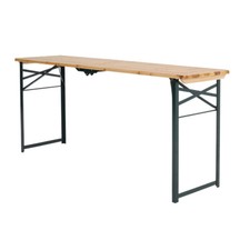 Patio Wooden Table Bistro Beer Folding Trestle Desk Dining BBQ Garden Outdoor UK