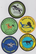 Boy Scout Badges CAMJAM 2006 JAMBOREE + SUBCAMP S x 4