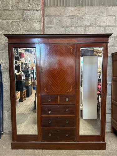 Edwardian mahogany and - an,